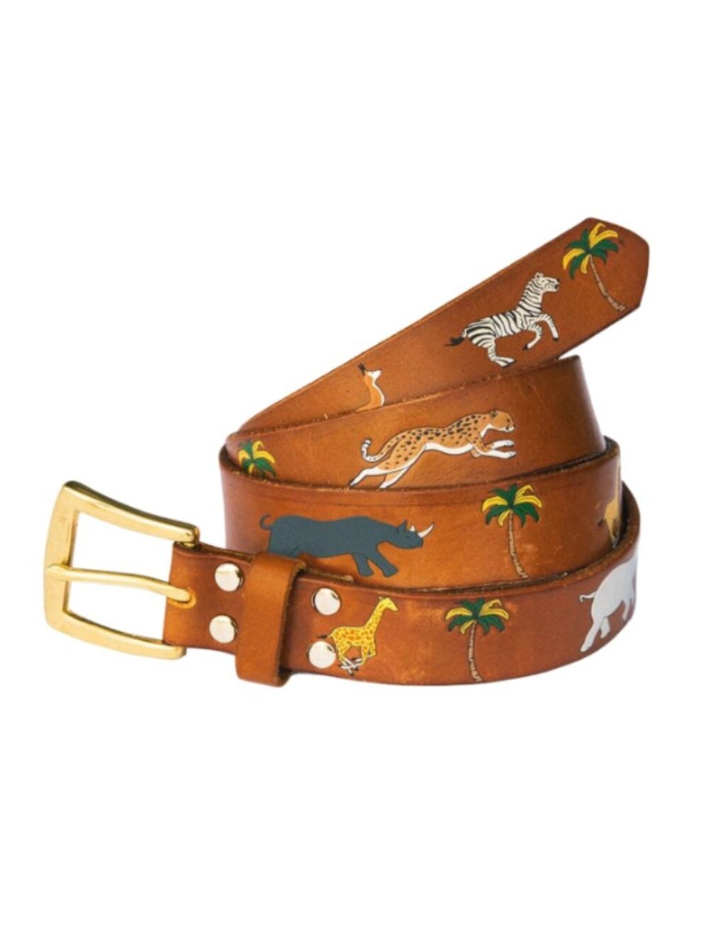 NWT Kiel James Patrick Kids Leather Safari Belt Sz XL